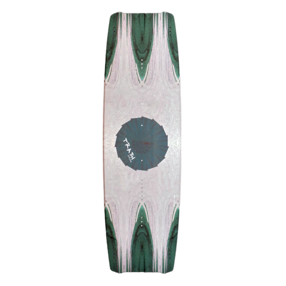 Kiteboard Woodboard Trash, a Freestyle Wakestyle Twintip for unhooked kitesurfing tricks!