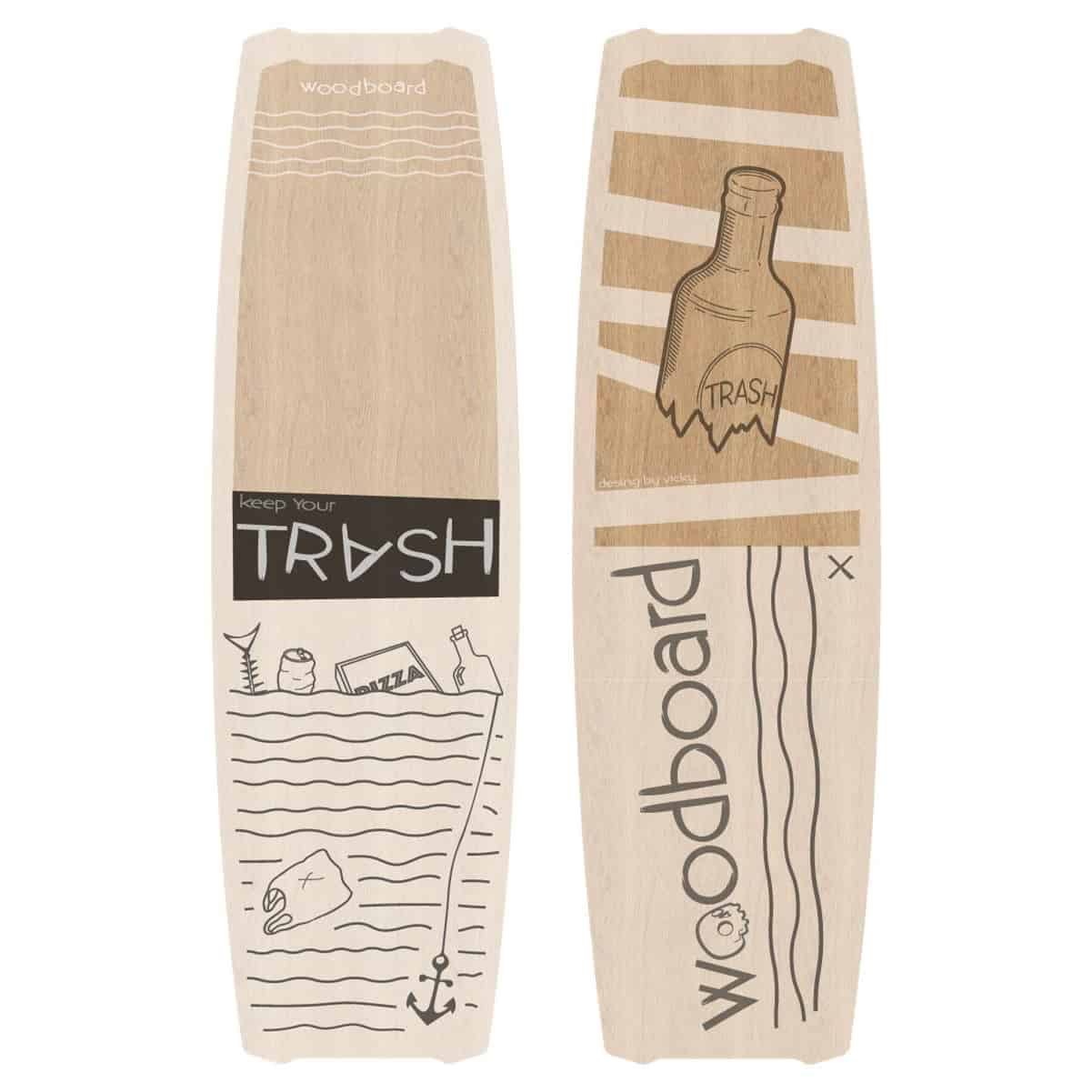 Woodboard Trash Freestyle Wakestyle Kiteboard
