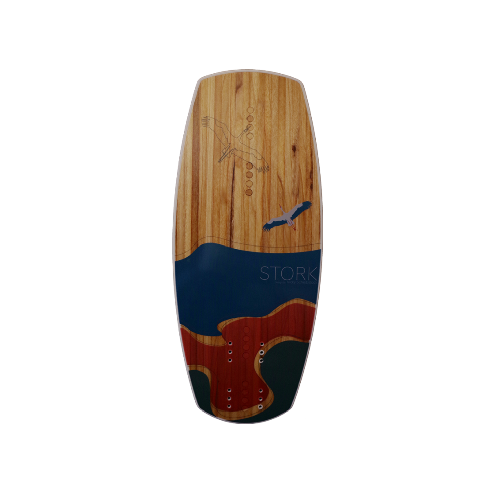 Woodboard Stork, un foil kiteboard avec un noyau en bois